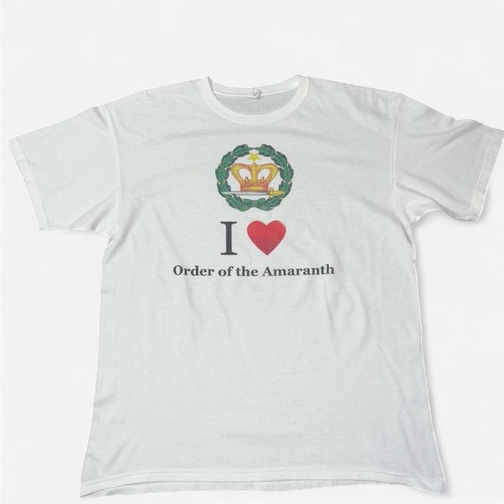 Vintage Anvil White I Love Order of the‎ Amaranth T-Shirt